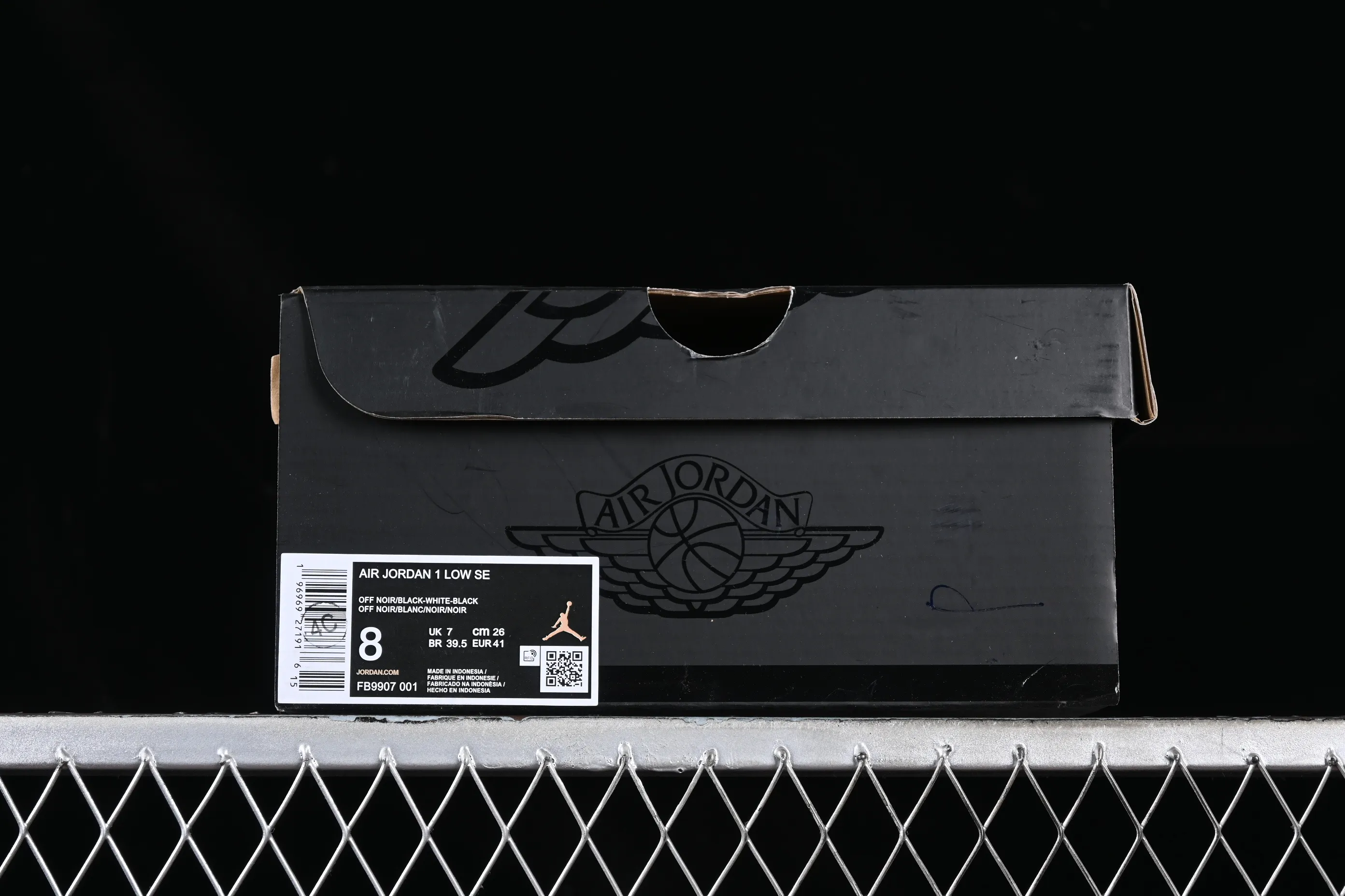All categories Air Jordan Jordan series basketball shoes Air Jordan 1 Low Air Jordan 1 Low AJ1 Joe 1 all black burst pattern low-top cultural casual sneakers FB9907-001
